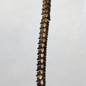 Elegant Gold and Brown Leaf Necklace